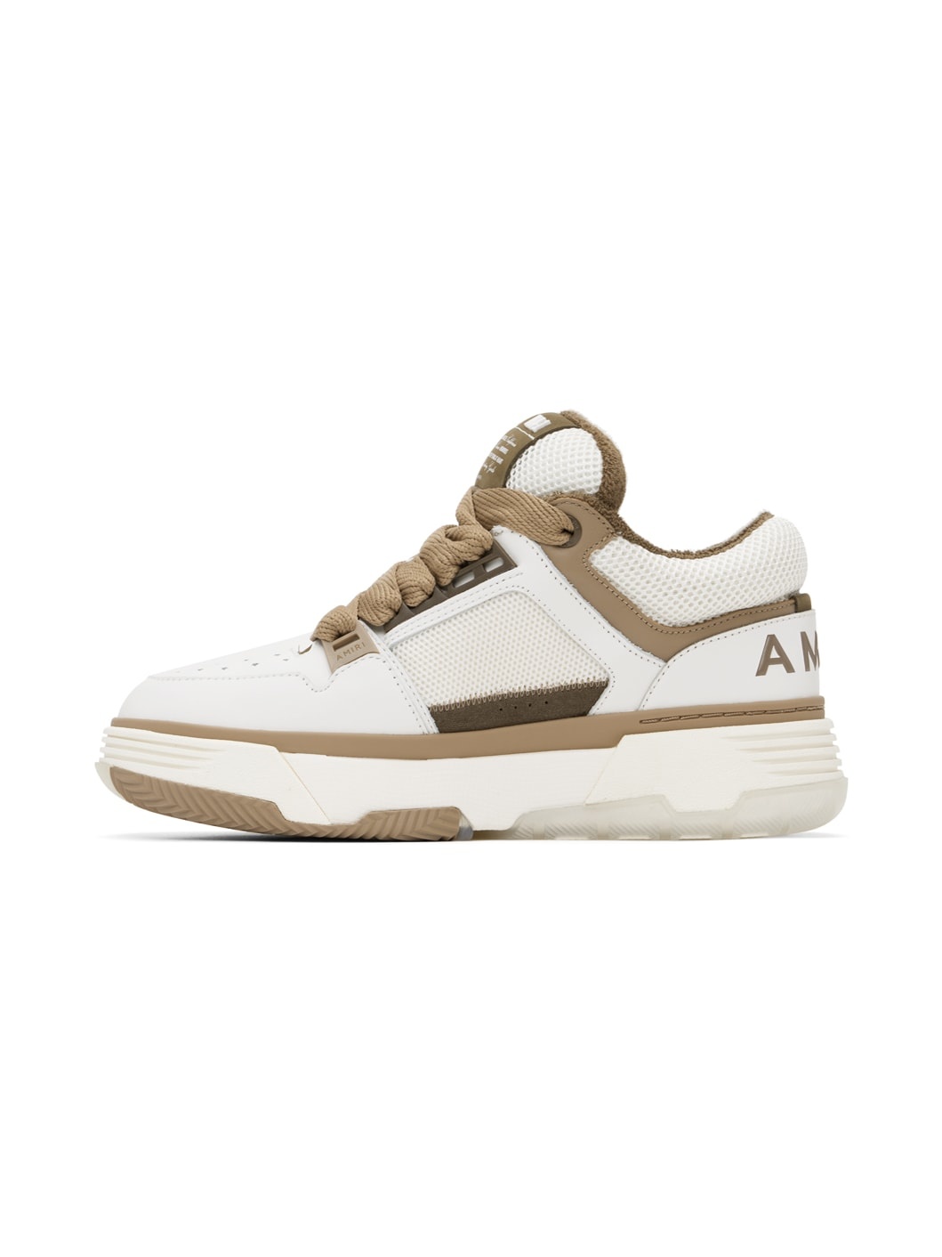 White & Brown MA-1 Sneakers - 3