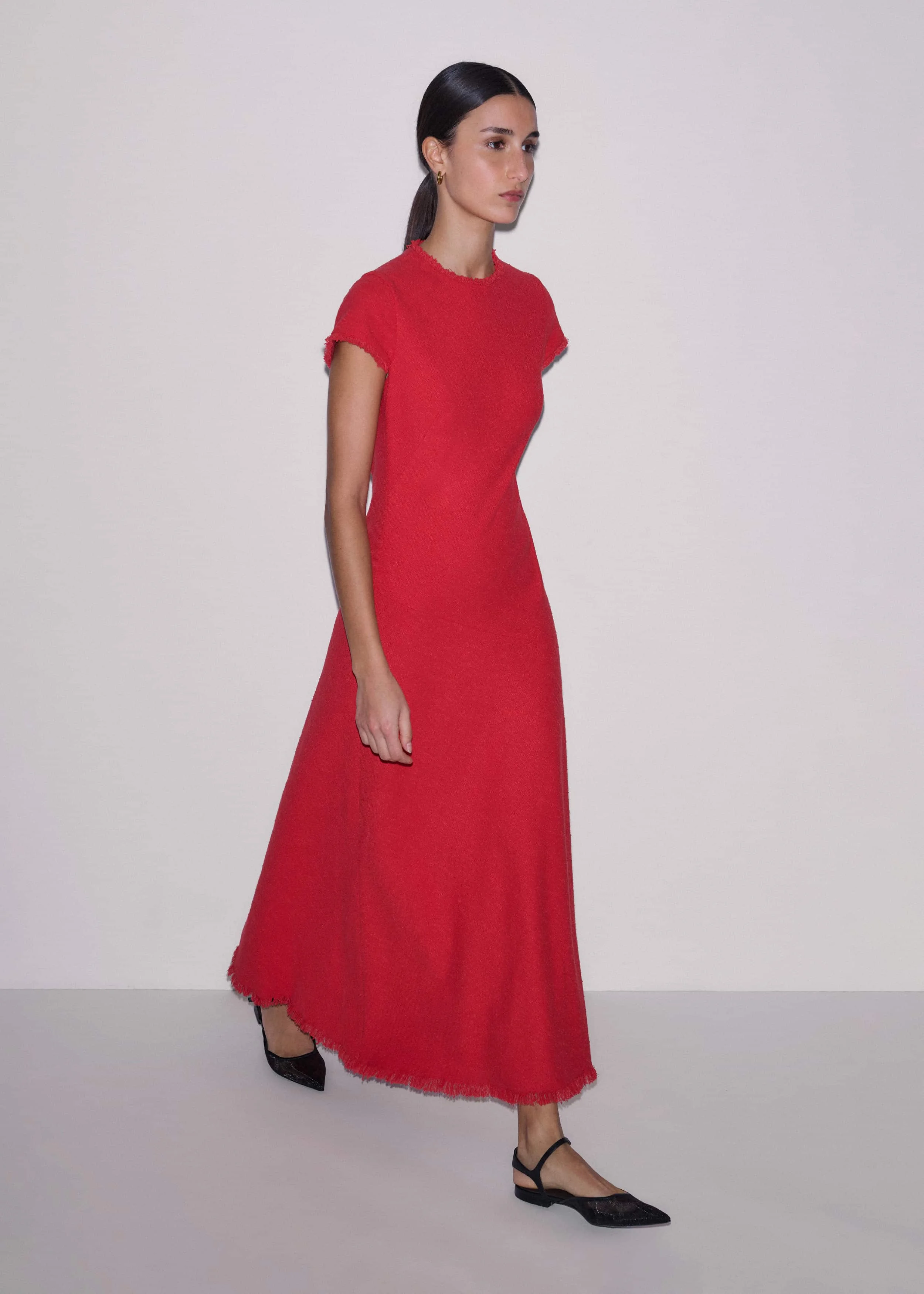 Bias Cut Maxi Dress - 1