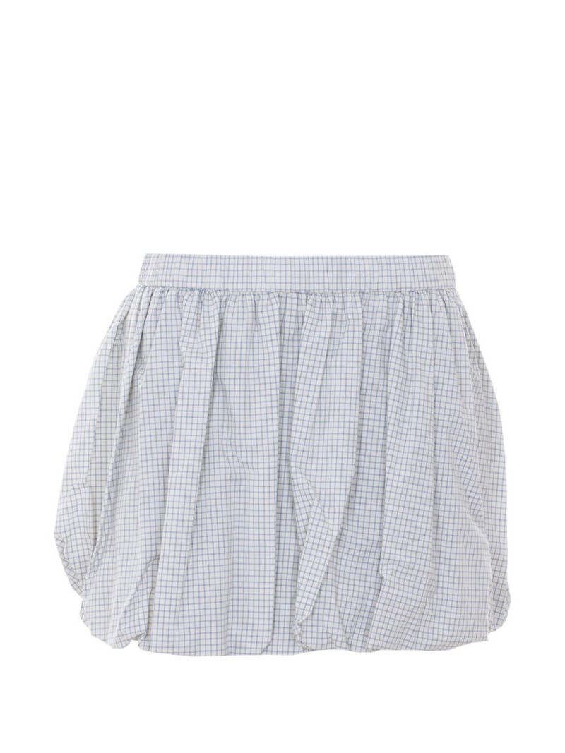 ELEH elasticated-waistband checked mini skirt outlook