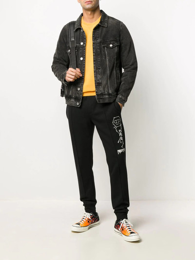 PHILIPP PLEIN embroidered skull track pants outlook