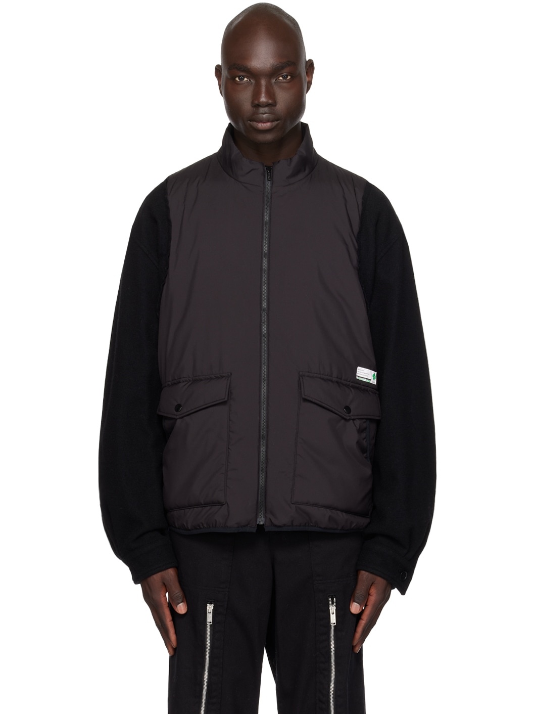 UNDERCOVER Black Paneled Jacket | REVERSIBLE