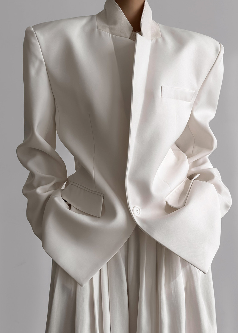 Jun Blazer - White 1
