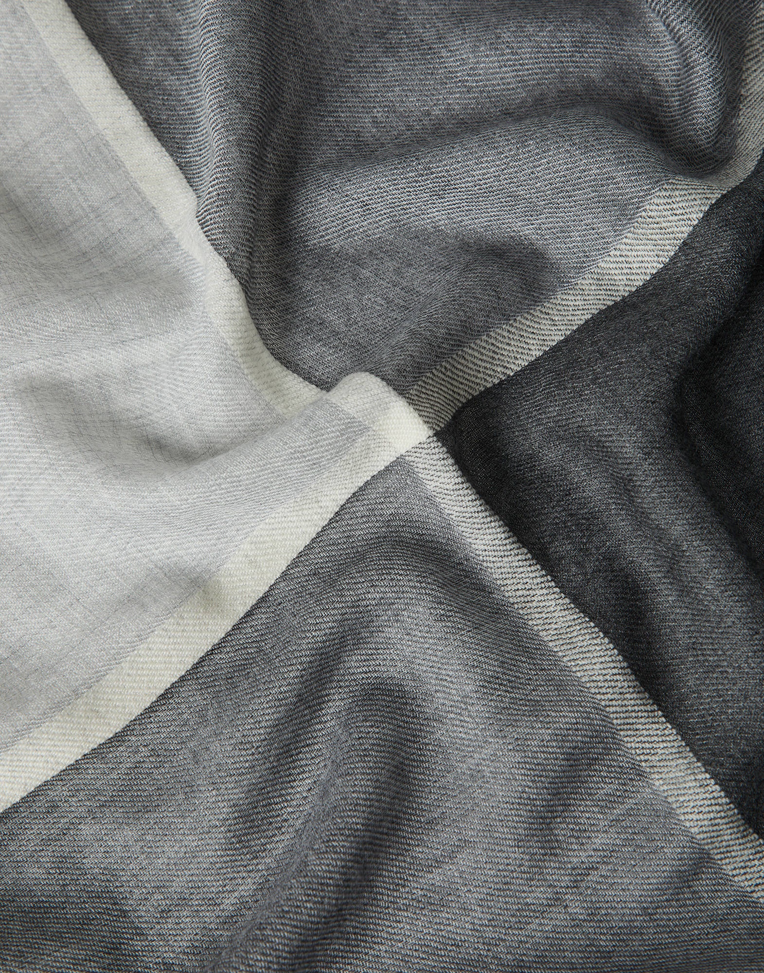 Cashmere and silk color block scarf - 3
