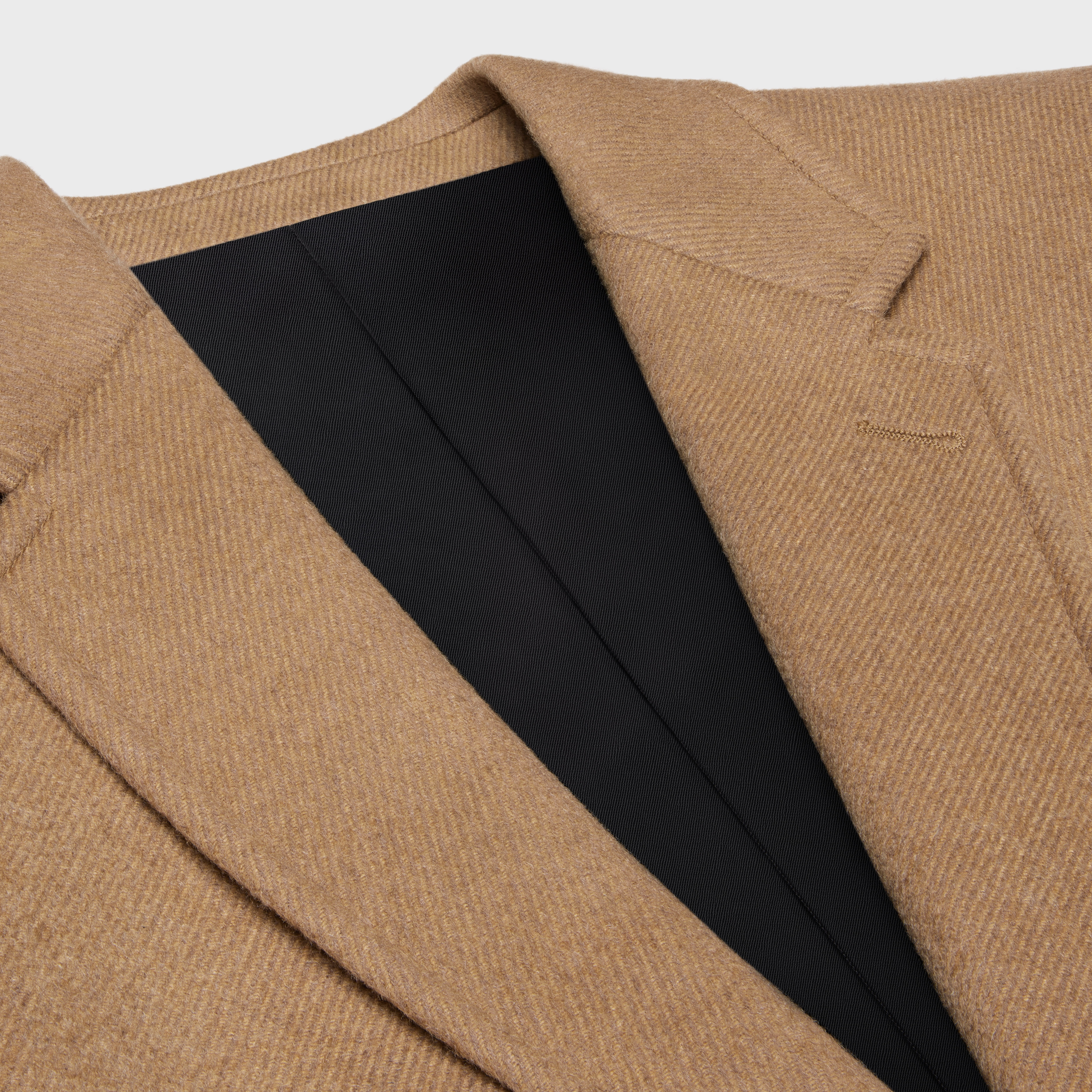 classic jacket in diagonal cashmere - 3