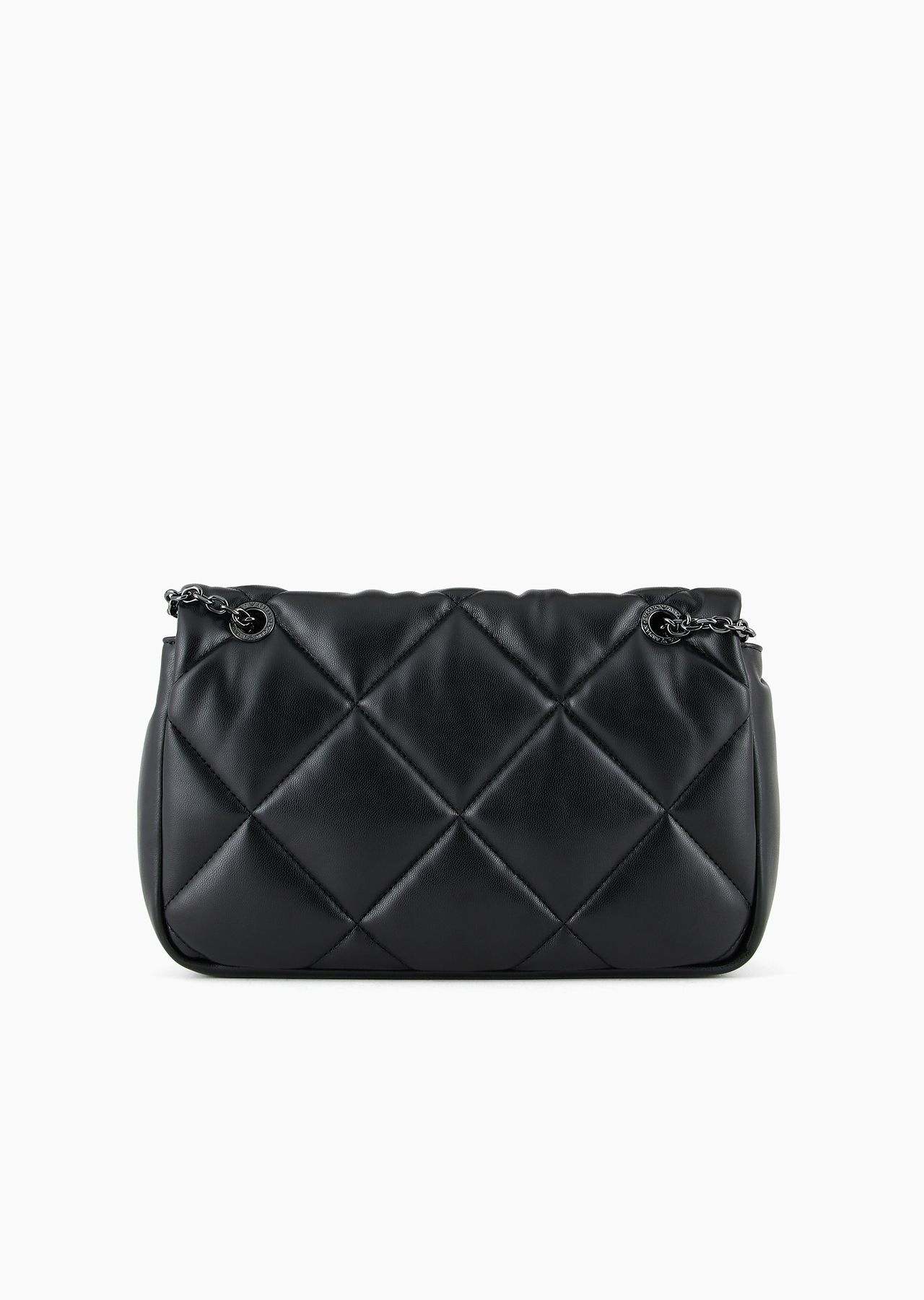 Quilted nappa leather-effect shopper bag with flap - 3