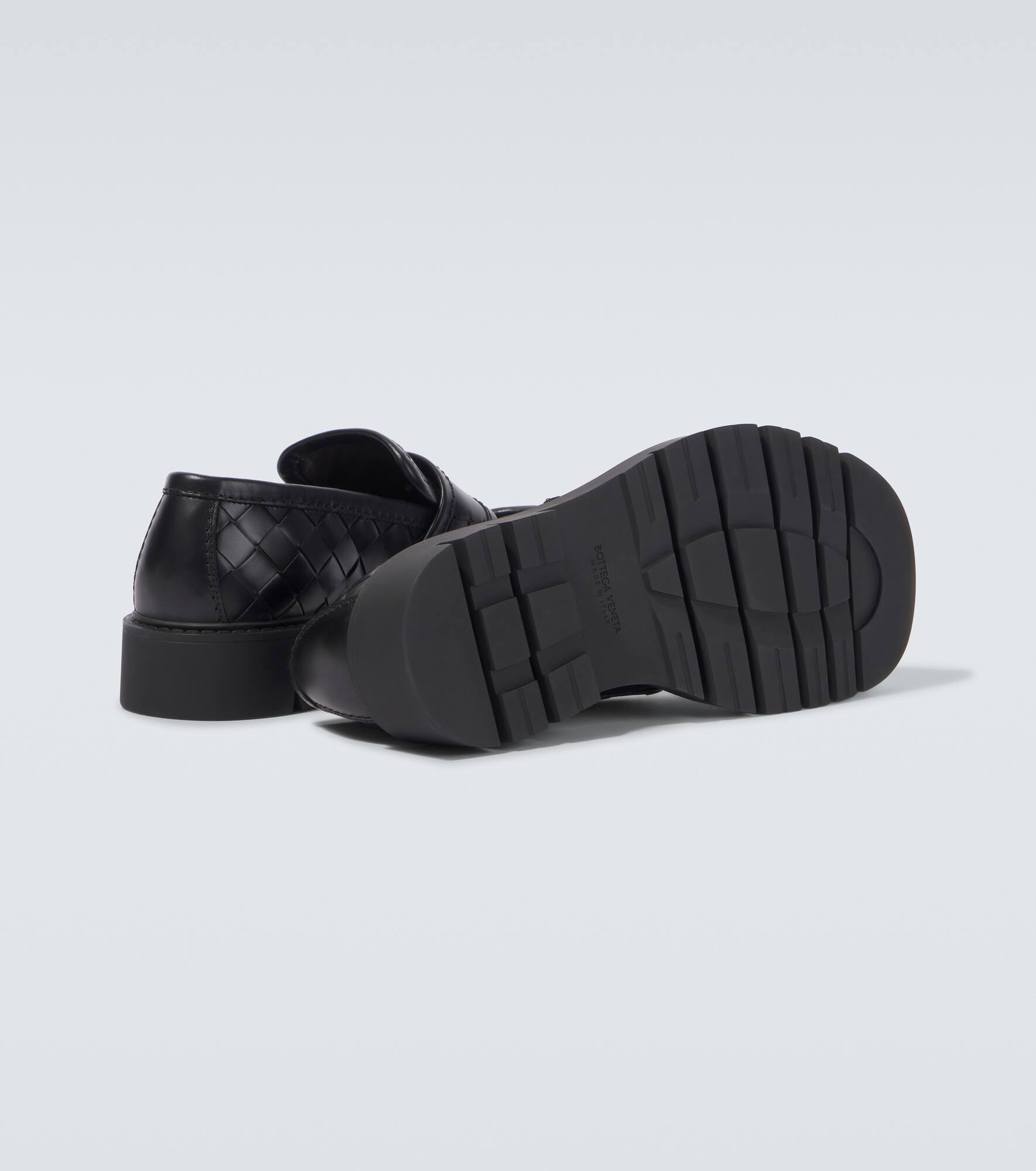 Haddock Intrecciato leather loafers - 7