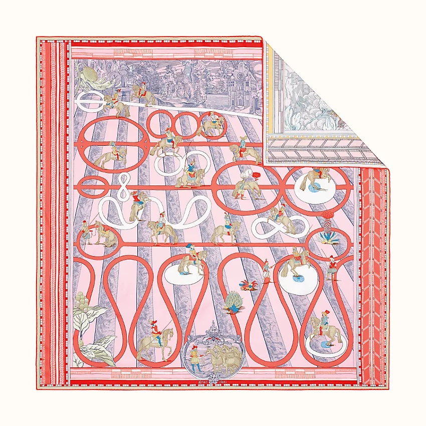 Passades et Serpentines double face scarf 90 1
