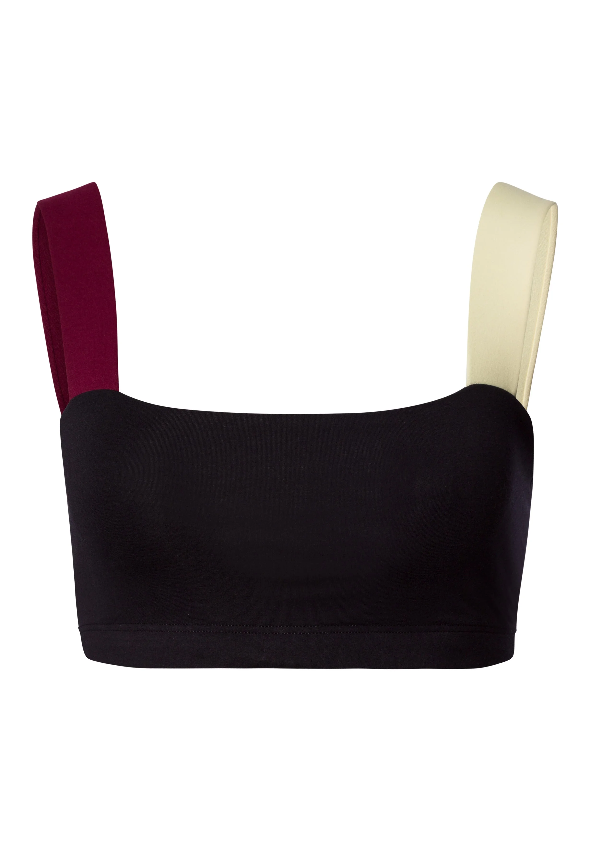 Arthur Arbesser X Hanro Color-Block Cotton Crop Top - 1