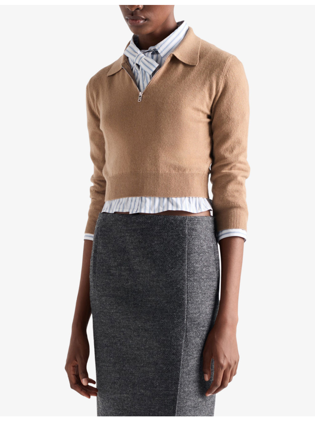 Short-Sleeve Cashmere Polo Jumper - 3
