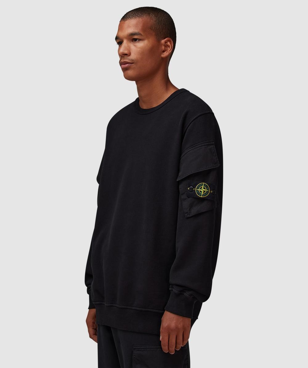 Garment dyed pocket sweater - 2