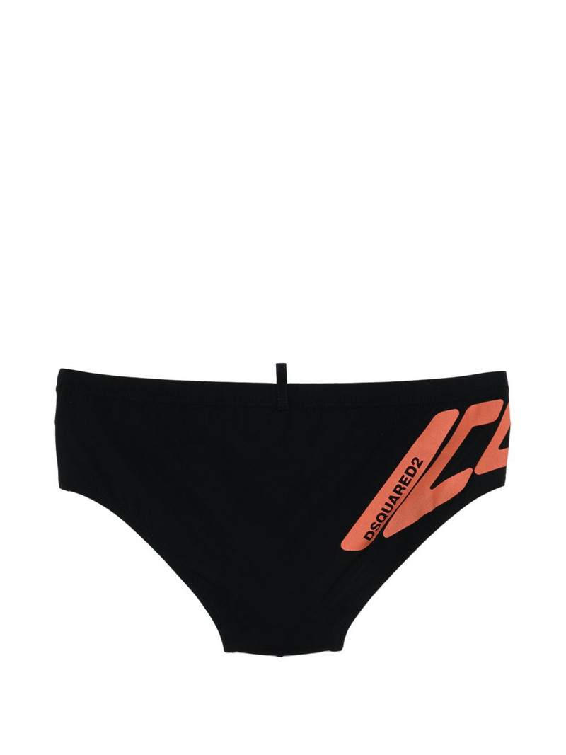DSQUARED2 logo-print swim trunks outlook