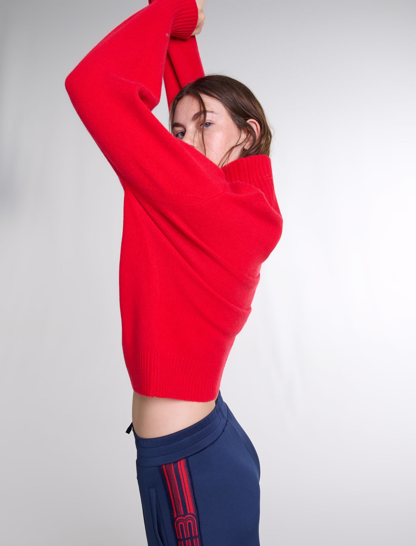 High-neck cashmere jumper - 7