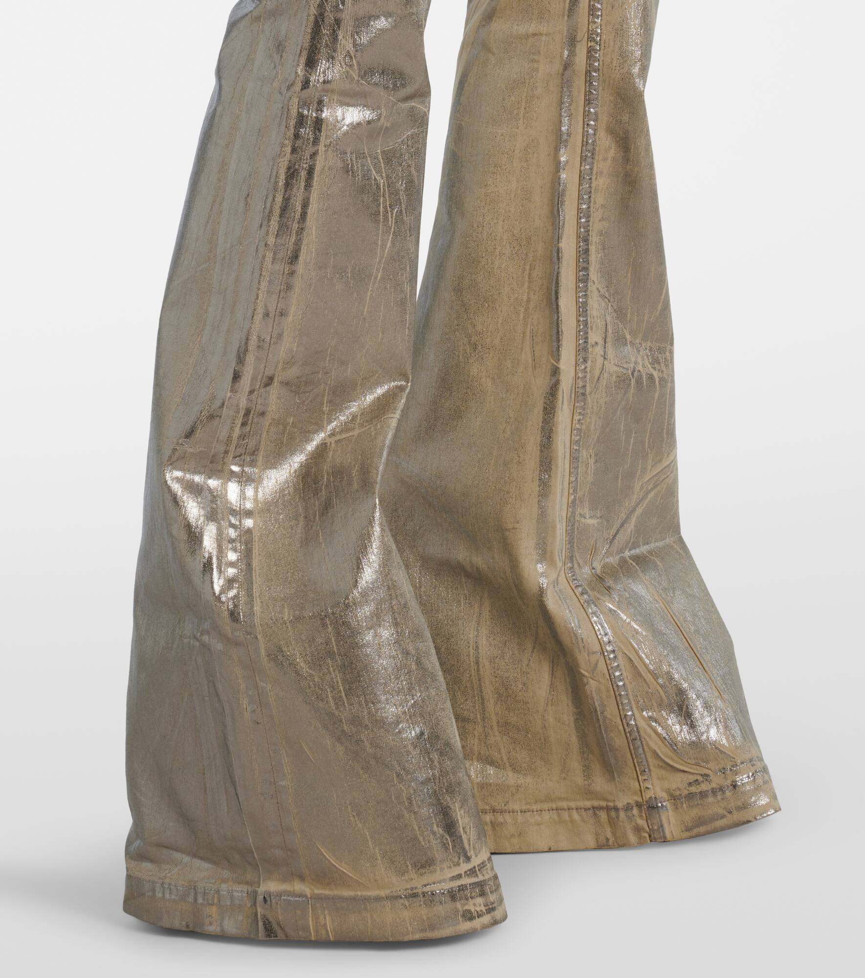 Bolan coated high-rise bootcut jeans - 6