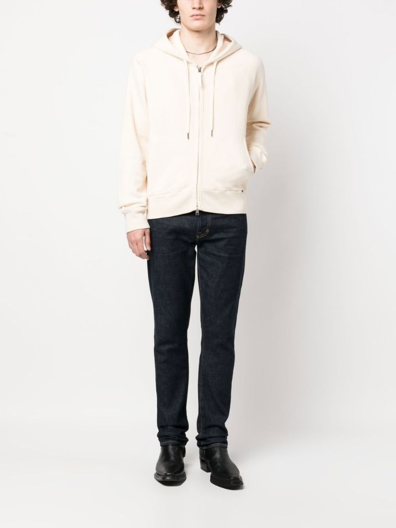 TOM FORD zipped drawstring hoodie outlook