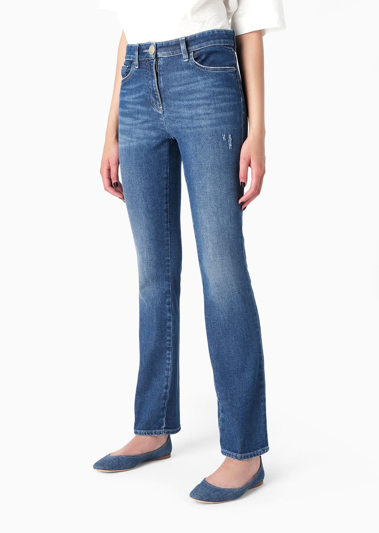 Denim Collection five-pocket trousers in stretch cotton denim - 2