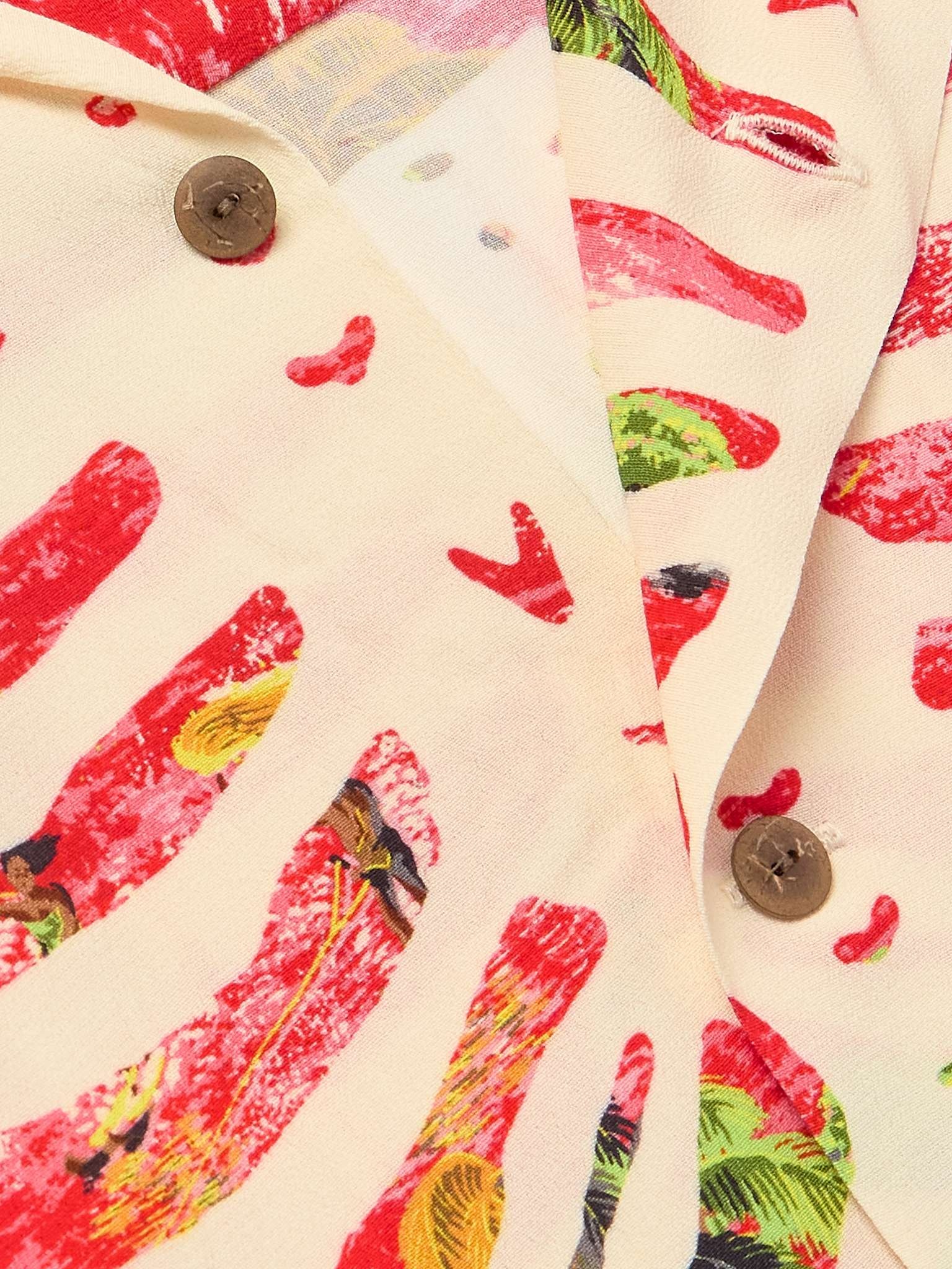 Aloha Convertible-Collar Printed Woven Shirt - 5