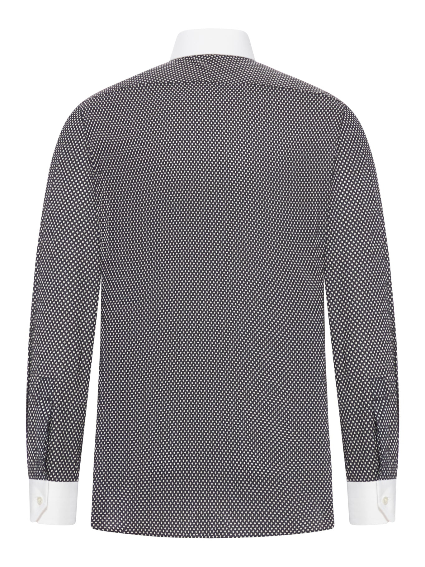 COTTON PRINTED DIAMOND CLASSIC FIT SHIRT - 2