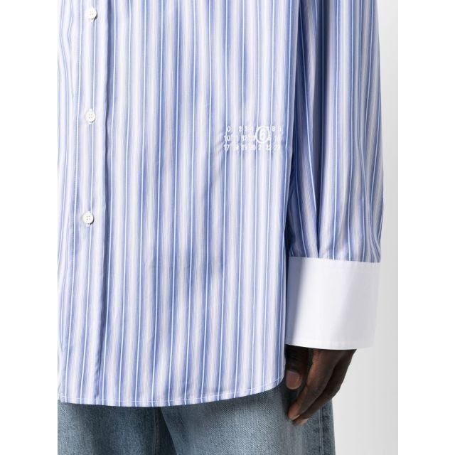 Embroidery striped shirt - 5