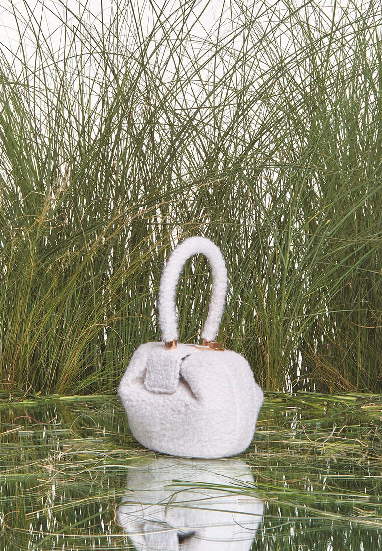 Demi Bag in Ivory Cashmere Boucle - 6