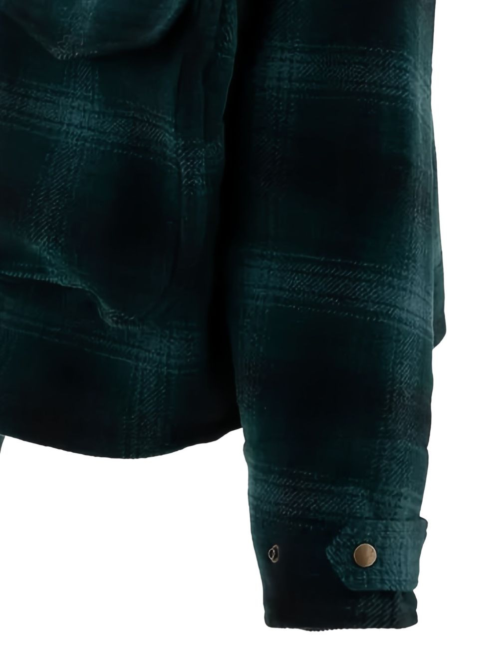 plaid wool hooded jacket - 3