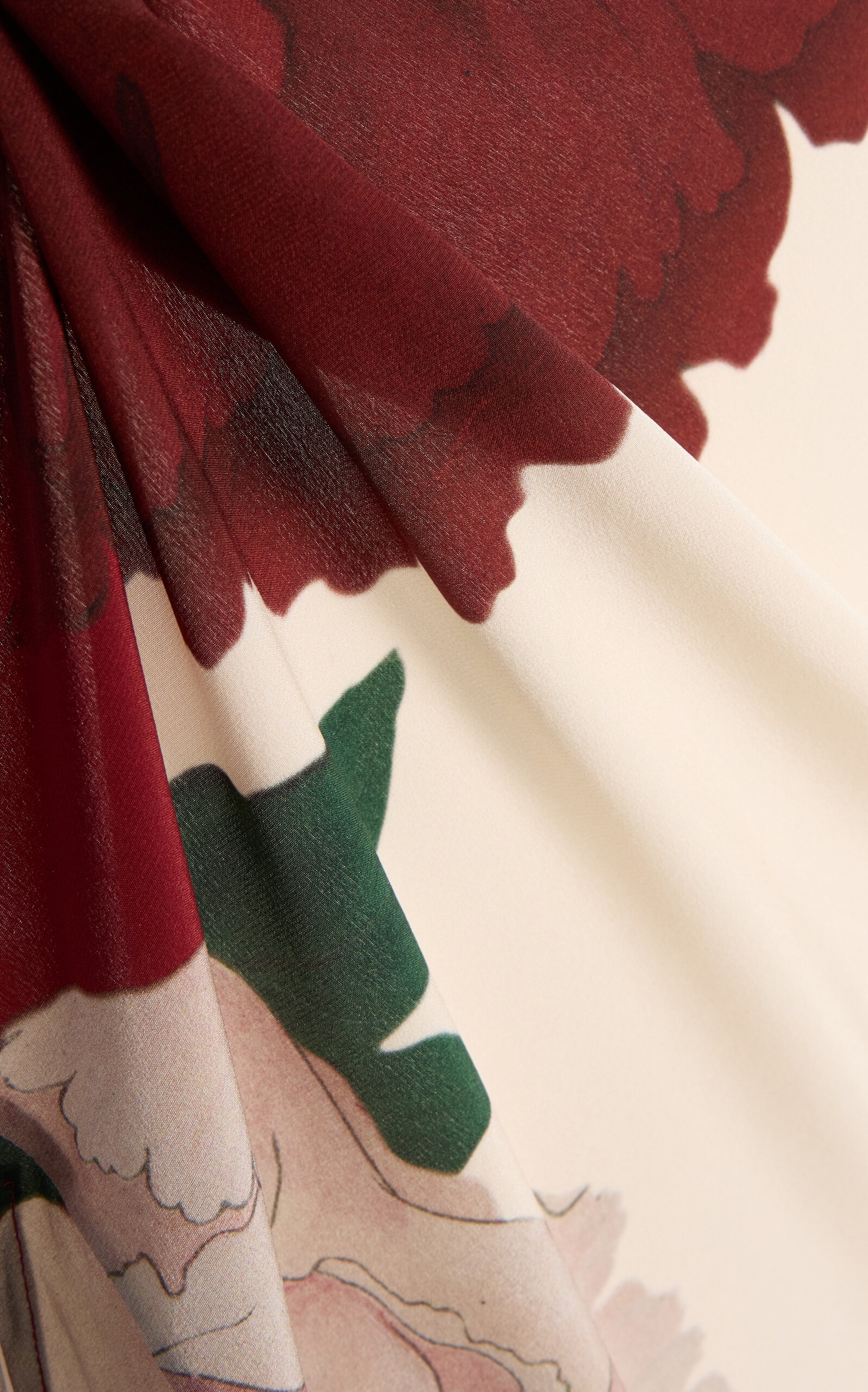 Florian Silk Slip Dress burgundy - 5