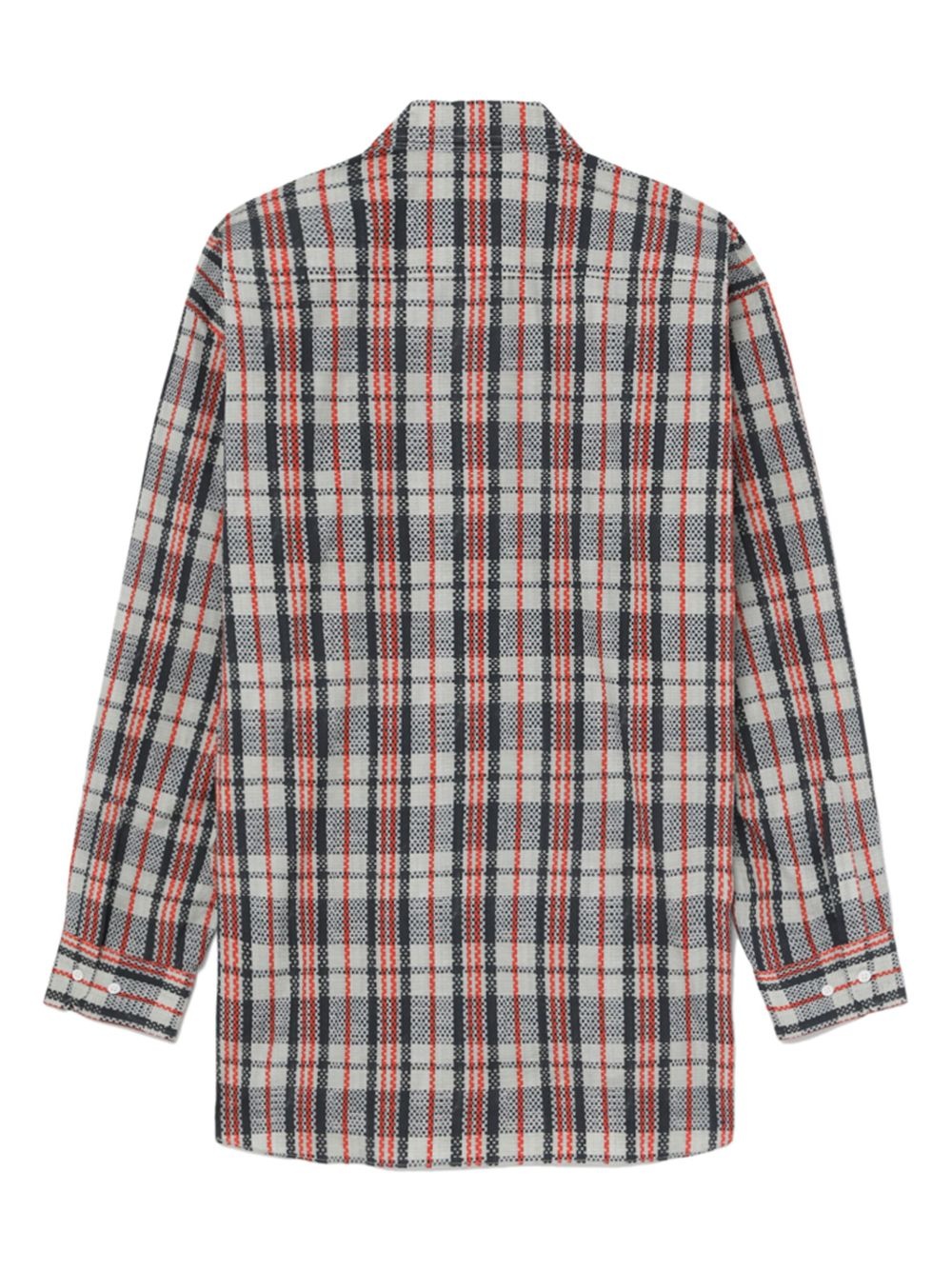 plaid-checked cotton shirt - 6