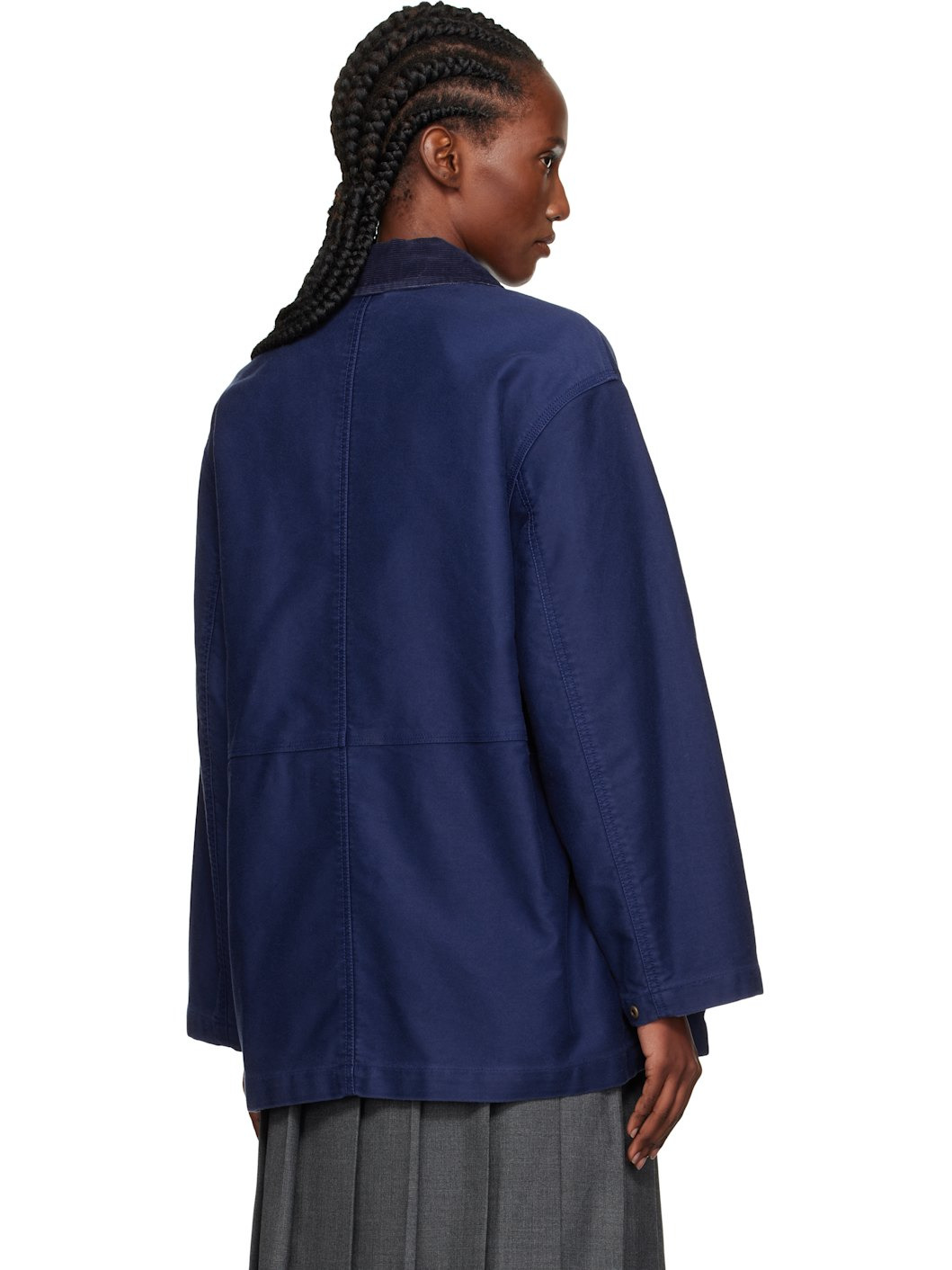 Blue Mole Skin Hunting Cotton Jacket - 3