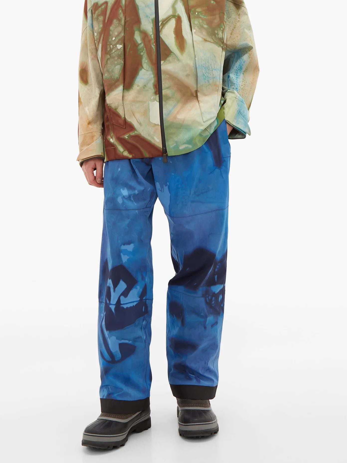 Tie-dye print technical ski trousers - 6