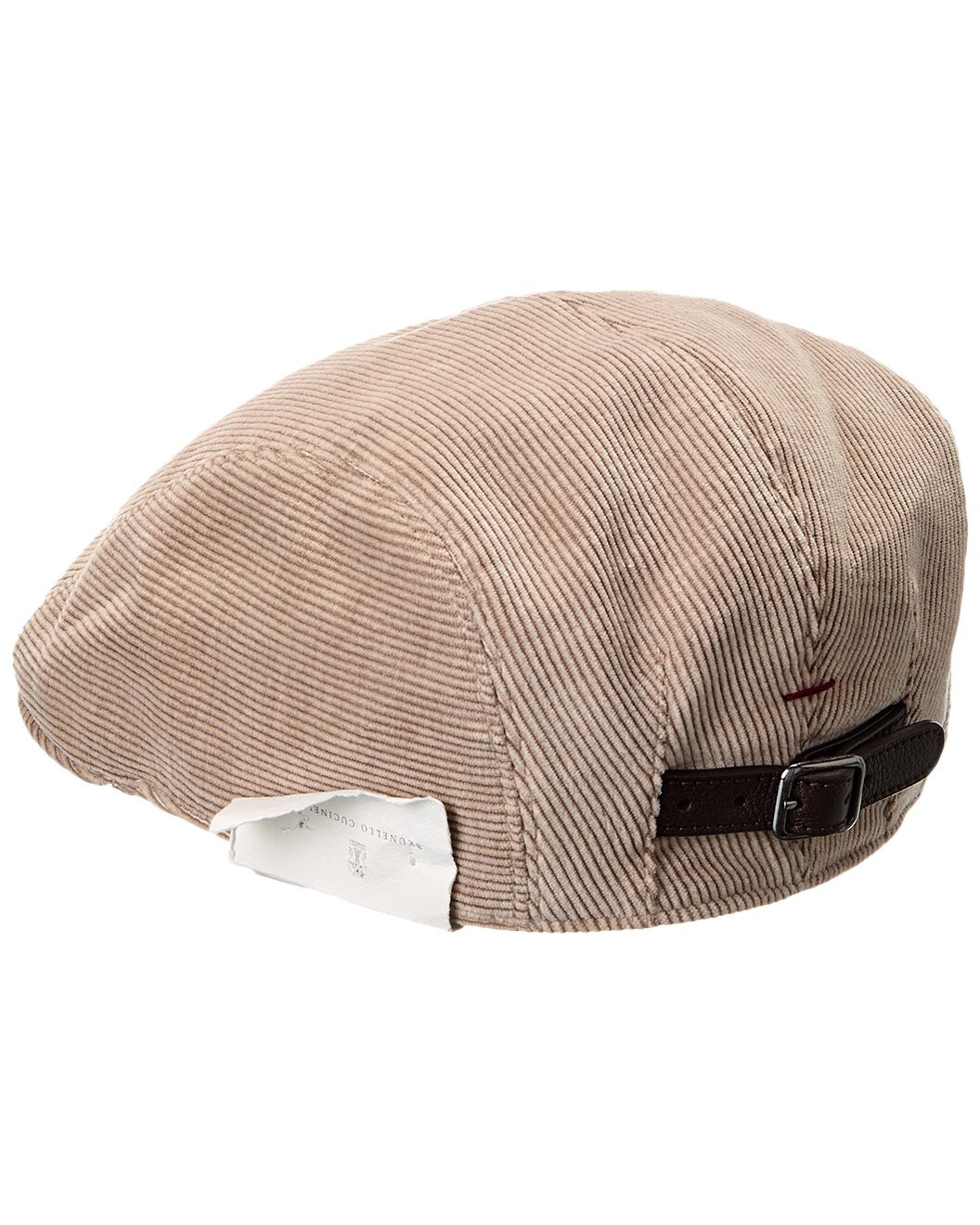 Brunello Cucinelli Leather-Trim Cashmere-Blend Hat - 2