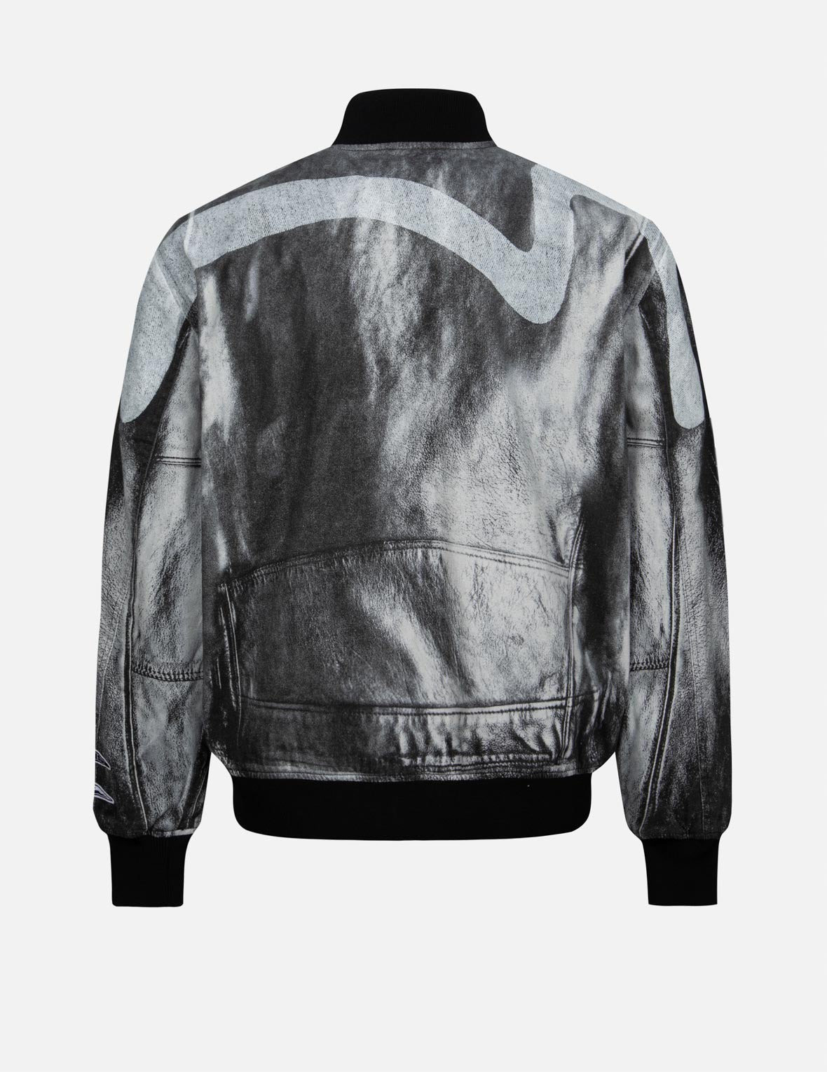 REPLICATE BIKER ALLOVER PRINT RELAX FIT BOMBER JACKET - 2