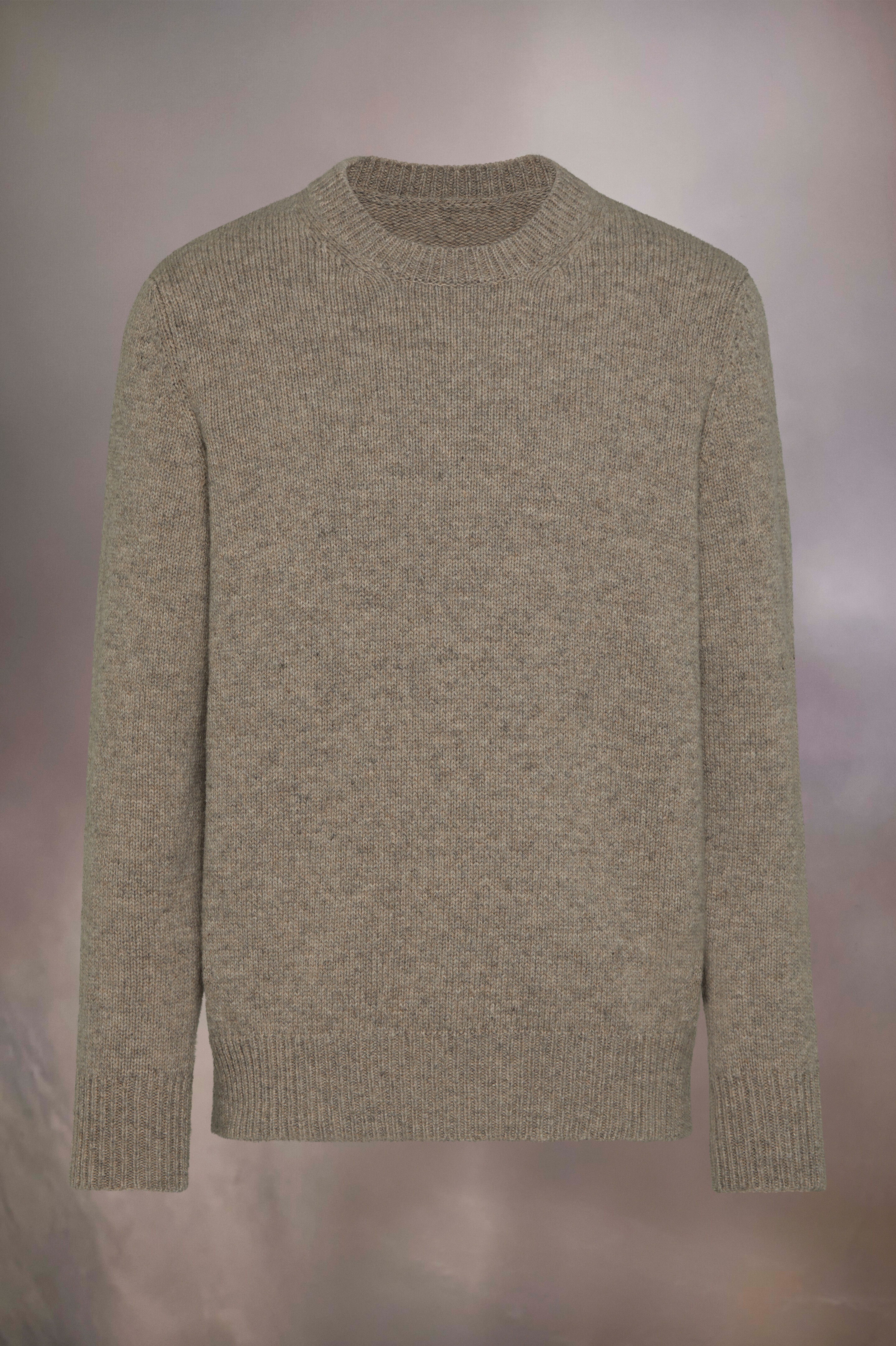 Shetland Wool Knit Sweater - 1