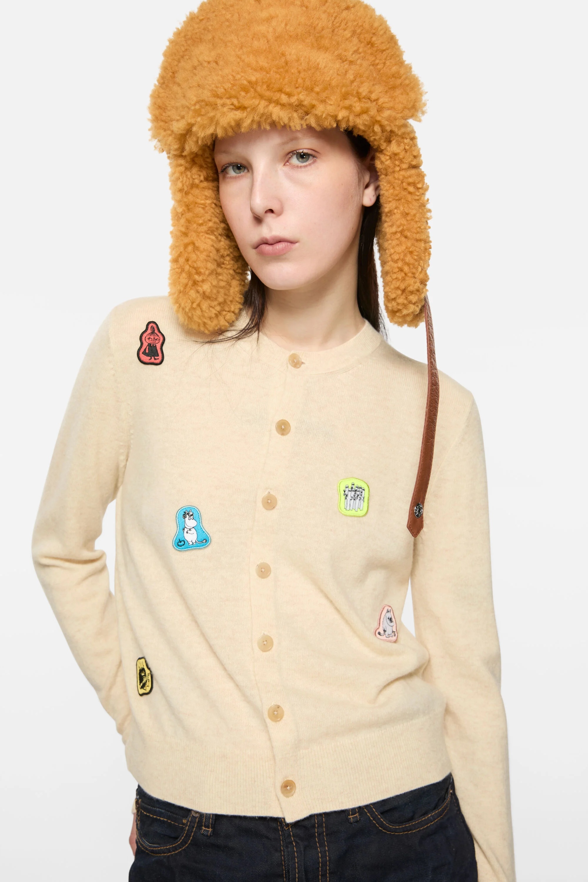 Cardigan Yak Wool - Acne Studios x Moomin - Oatmeal melange - 4