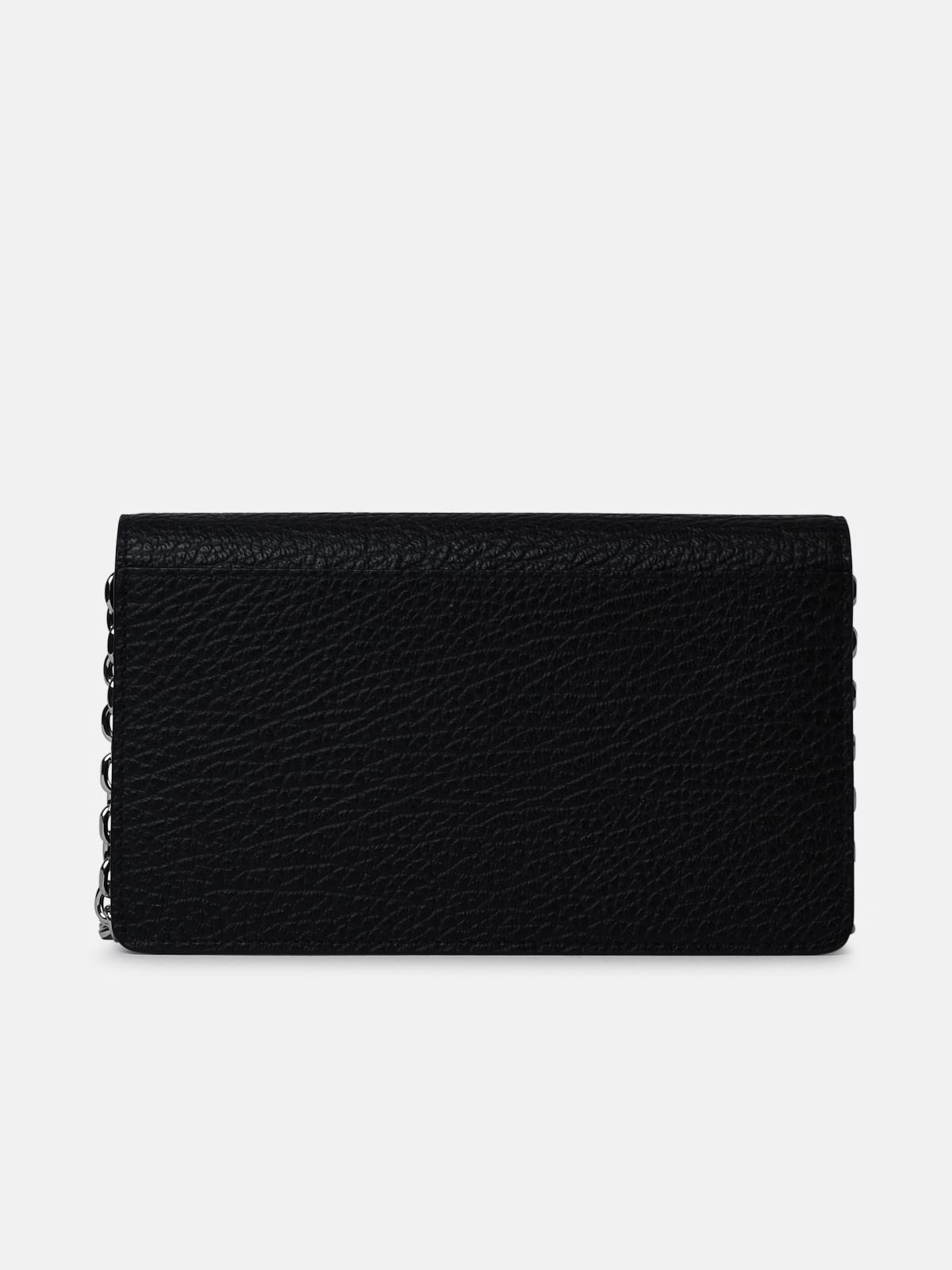 BLACK CALF LEATHER WALLET - 3