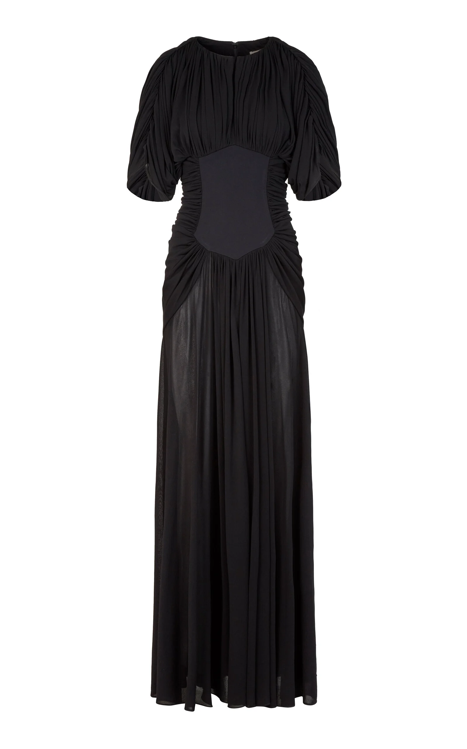 Micka Gathered Maxi Dress black - 1
