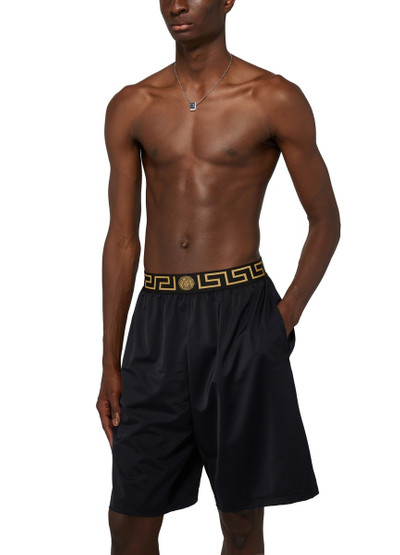 VERSACE Long surf shorts with Greca trim outlook