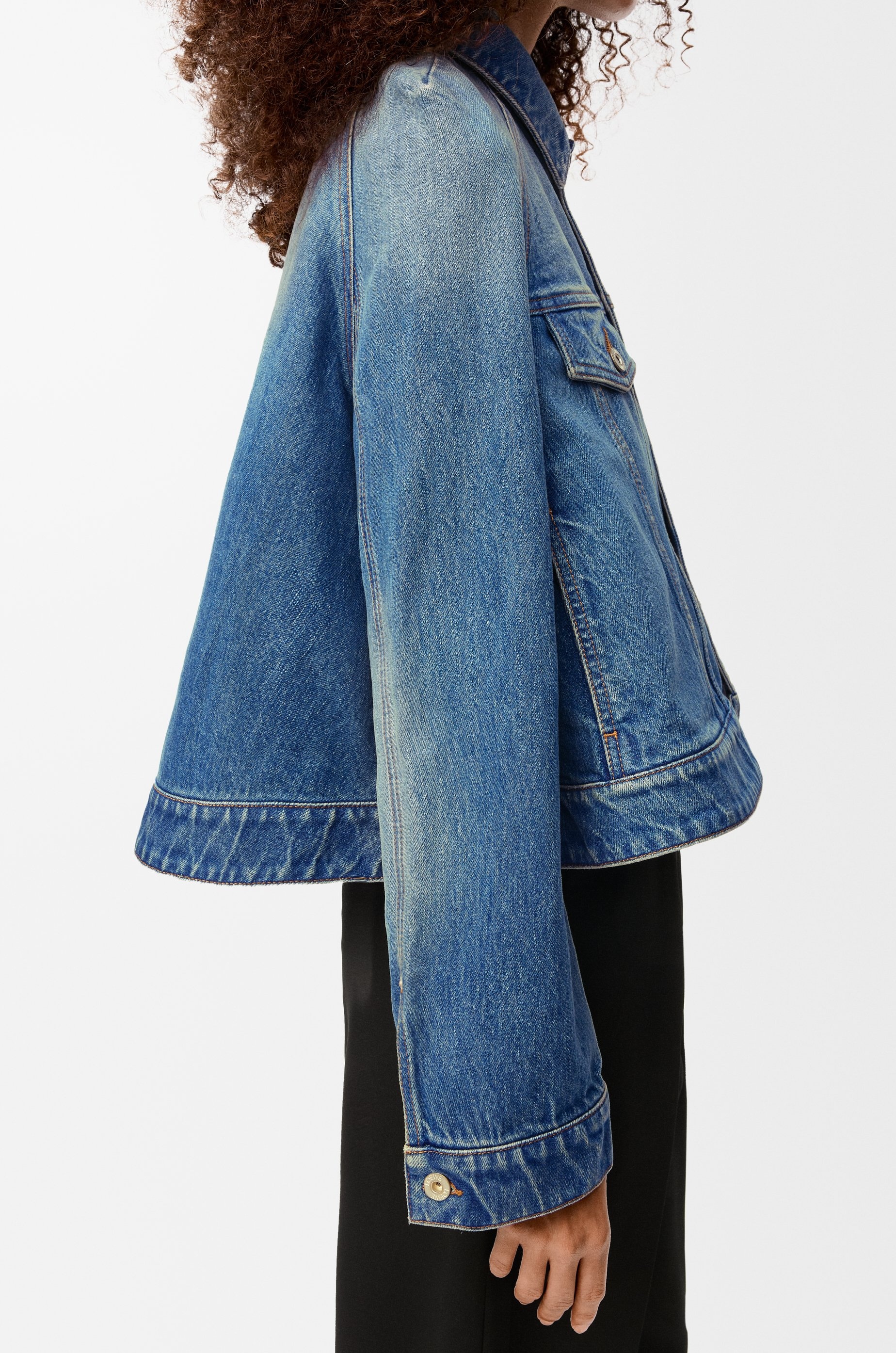 Trapeze jacket in denim - 5