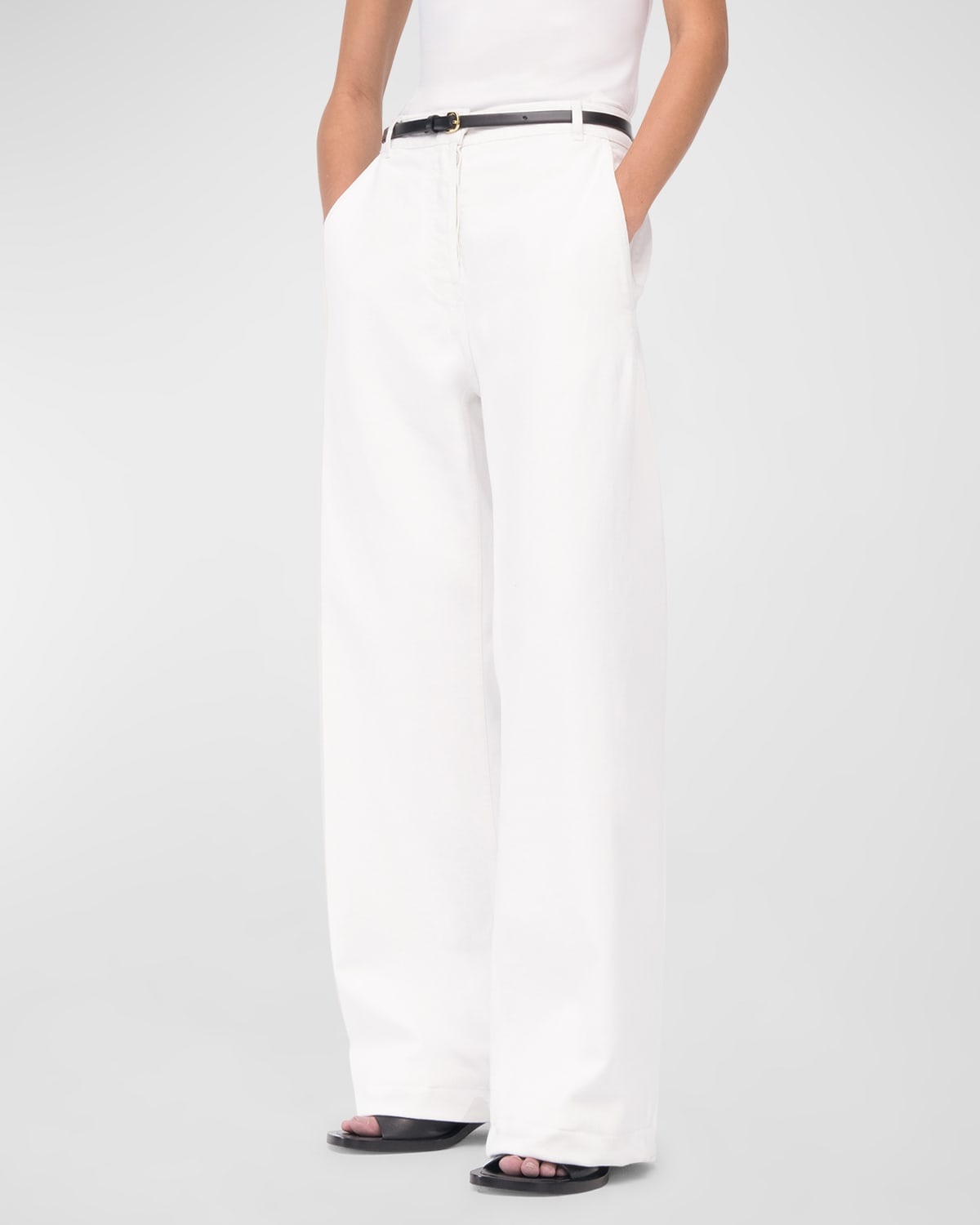 Carpenter Denim Wide-Leg Pants - 7