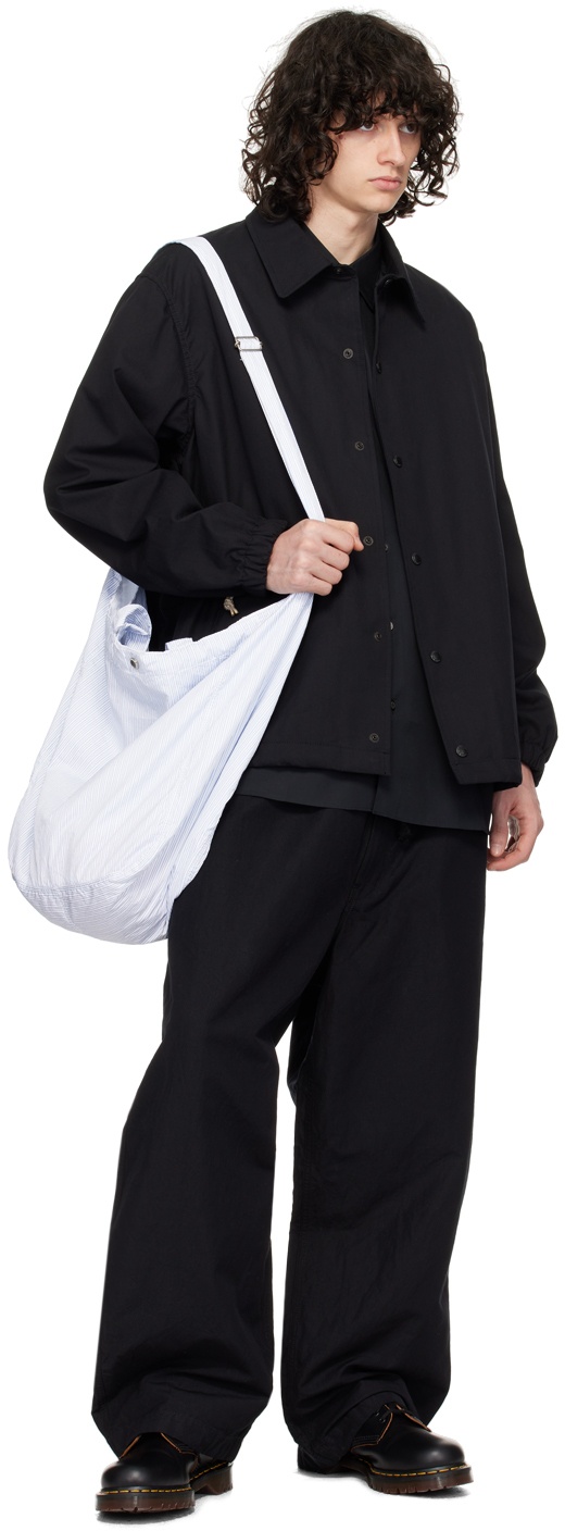 Black Patch Pocket Oversized Shirt - 4
