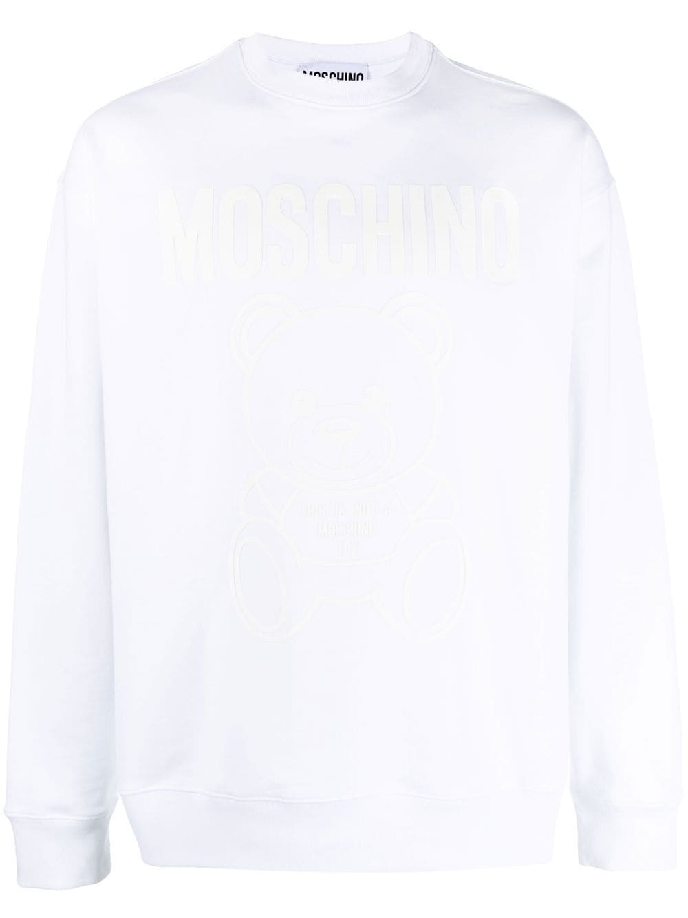 logo-print crew neck sweatshirt - 1