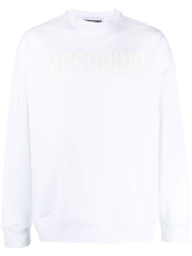logo-print crew neck sweatshirt 1