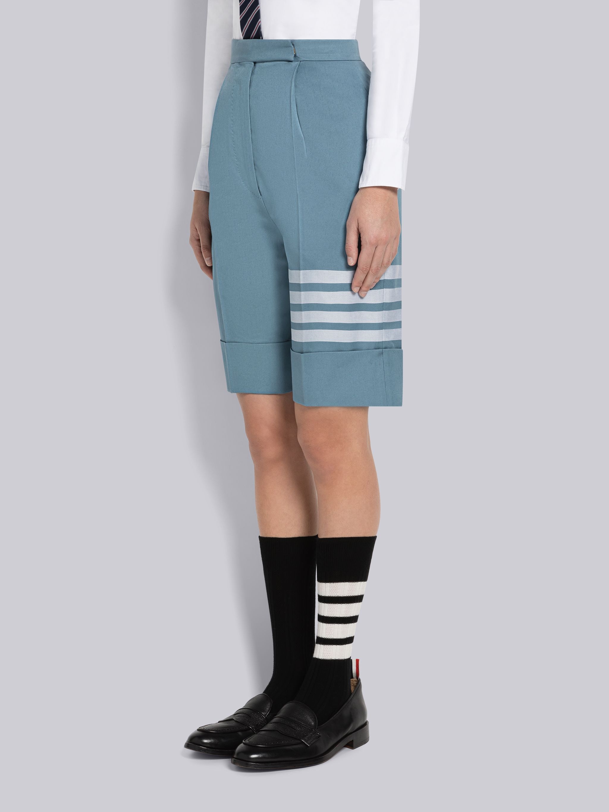 Cotton Twill 4-Bar Bermuda Short - 2