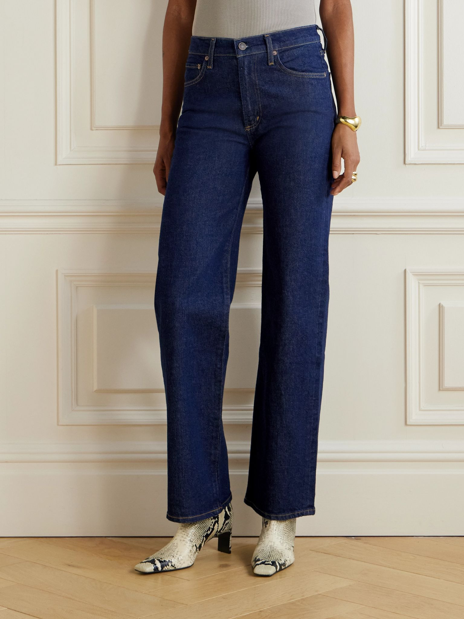 Harper Jean straight-leg jeans Dark denim - 3