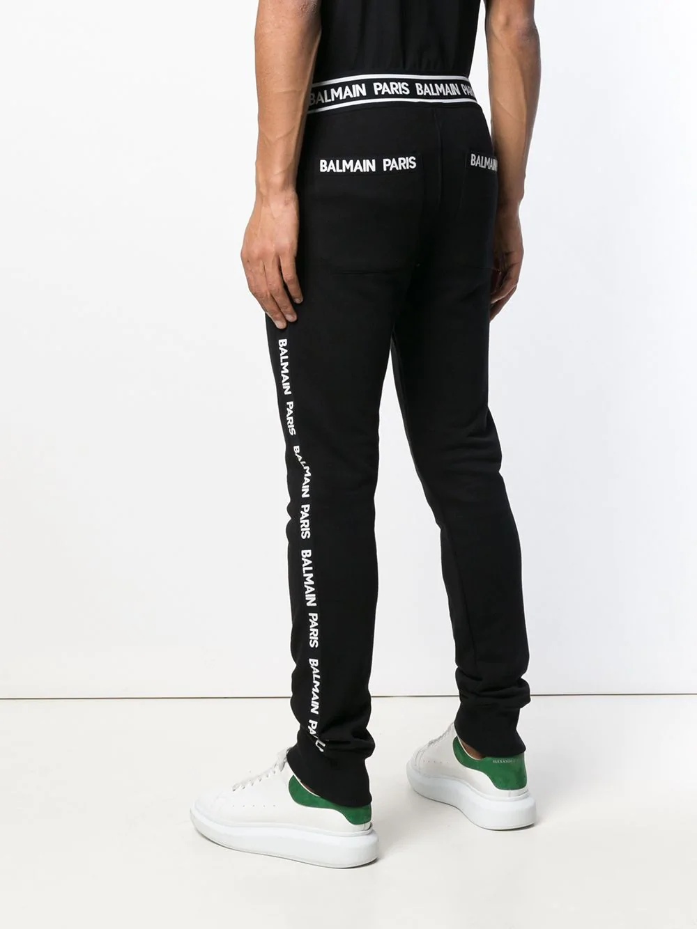 logo stripe track trousers - 4