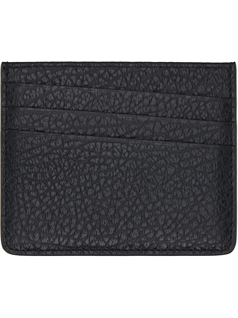 Maison Margiela Black Four Stitches Card Holder outlook