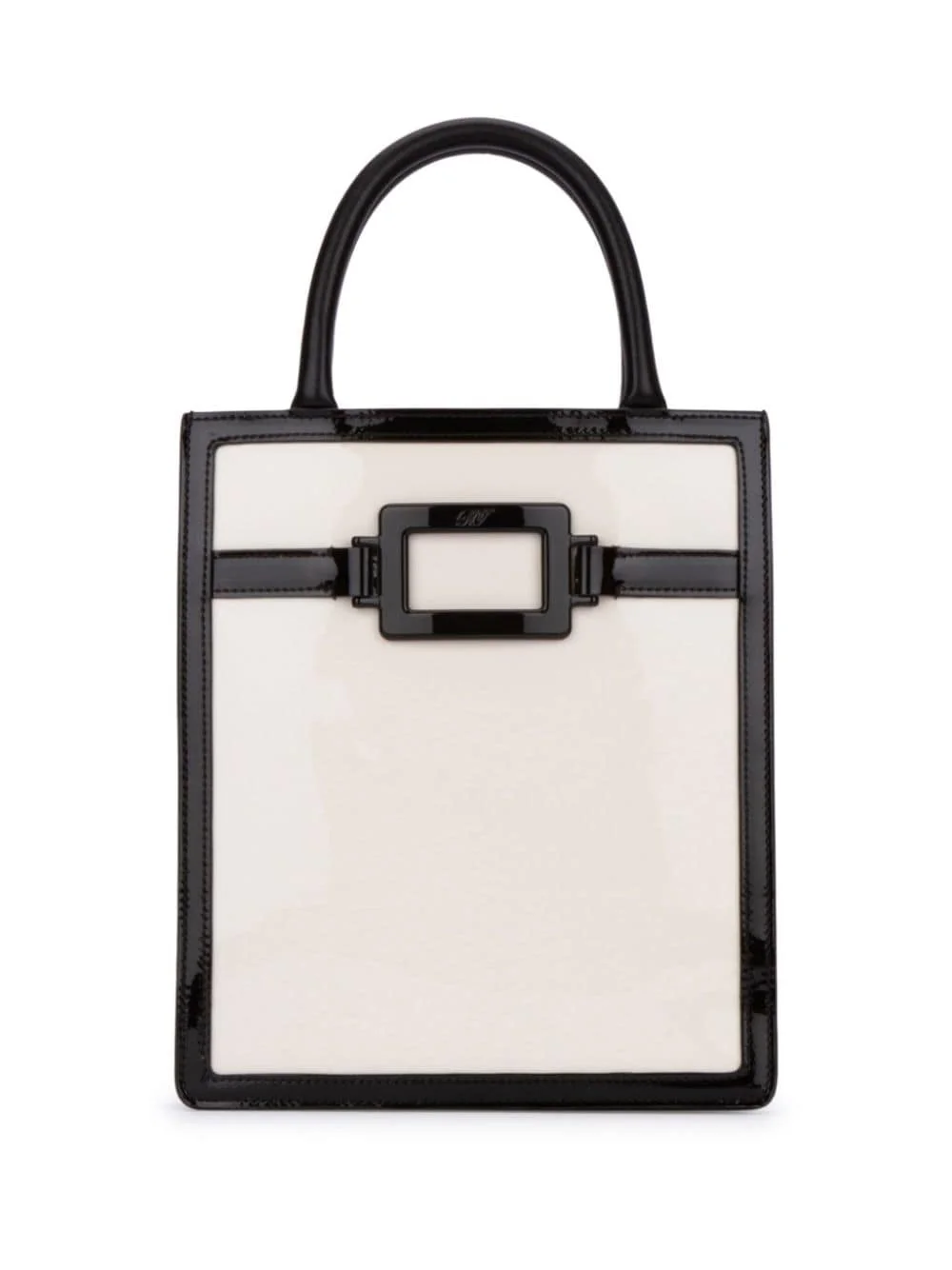 leather tote bag - 1