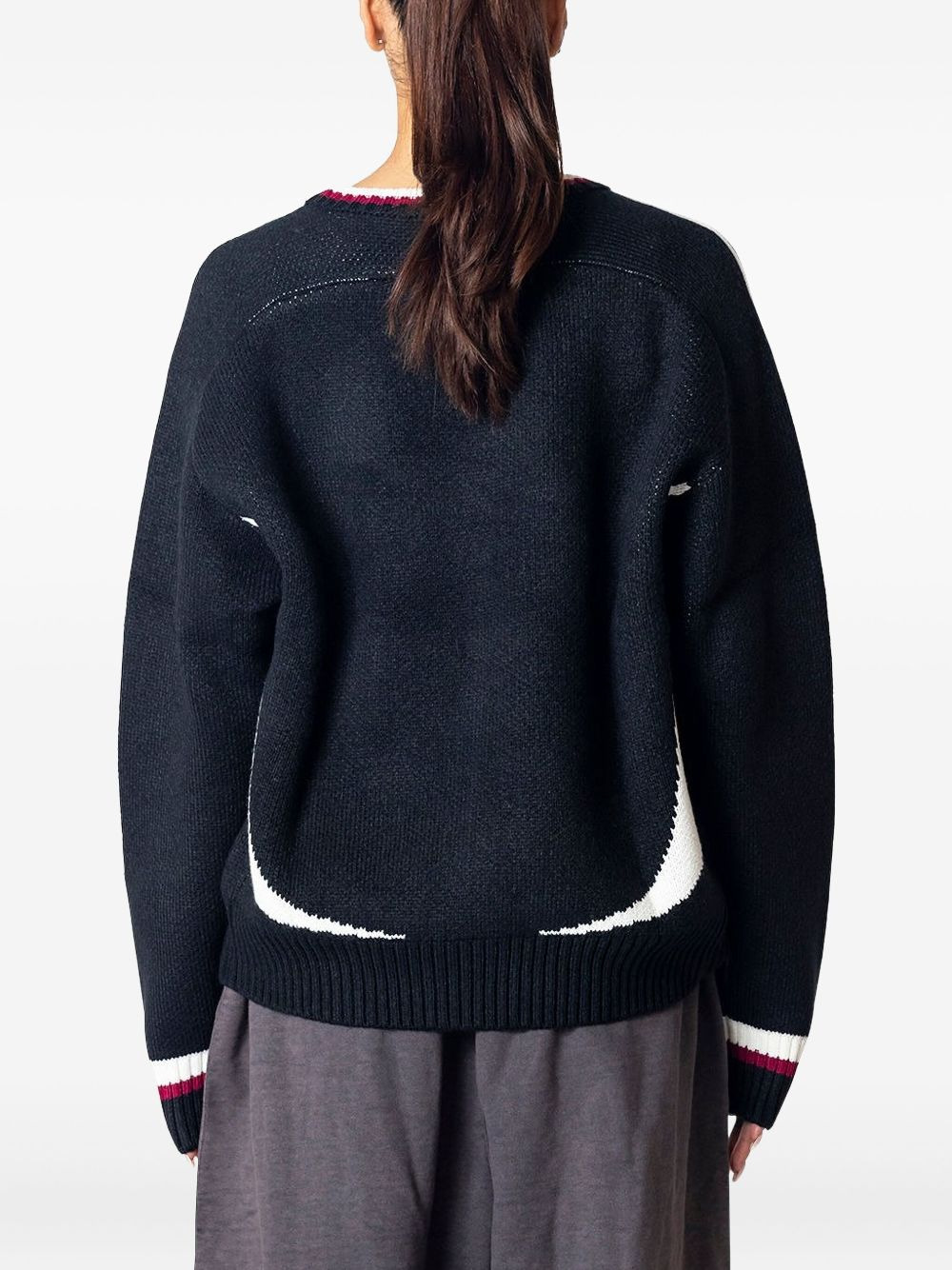 three-stripe logo sweater - 4