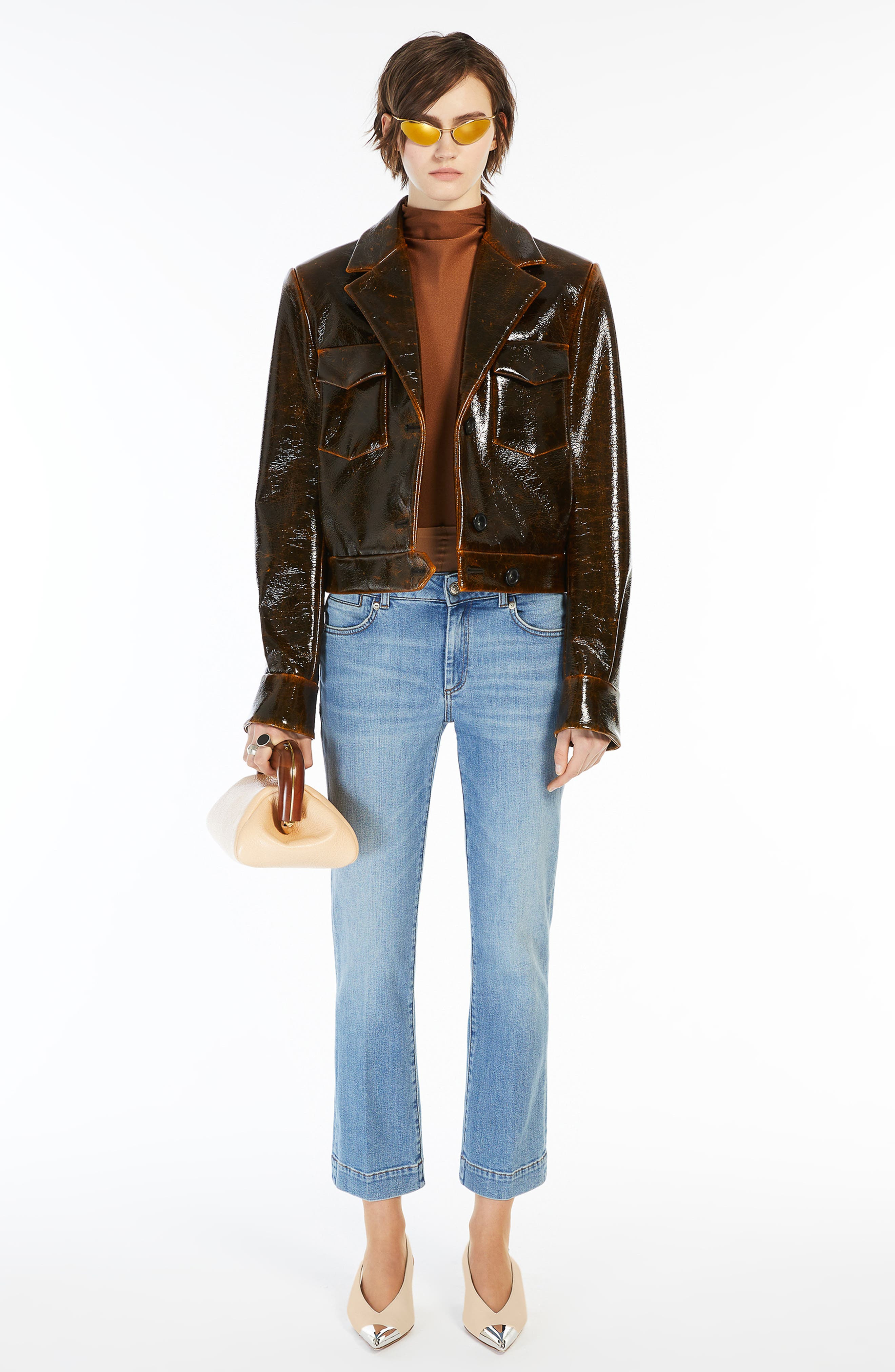 SPORTMAX Perfect Fit Stretch Denim Crop Jeans in Midnight Blue at Nordstrom - 4