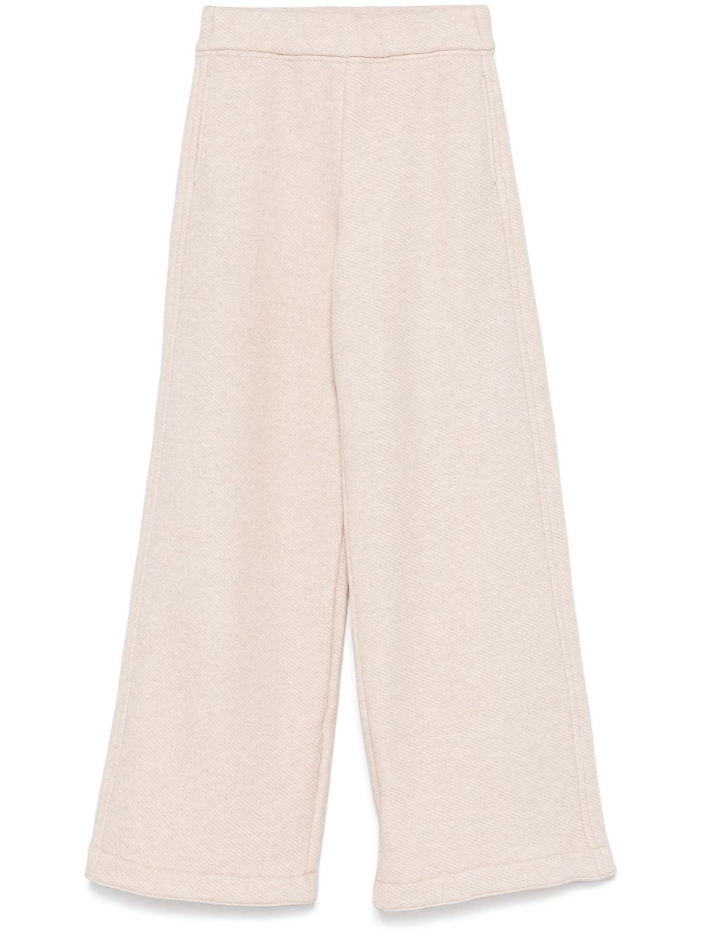 Cotton wide-leg trousers - 1