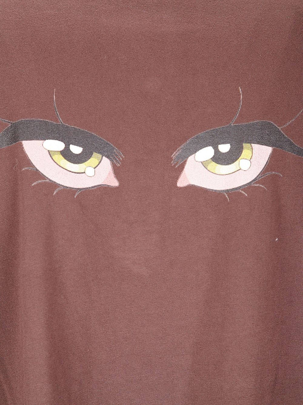 eyes-print polo top - 3