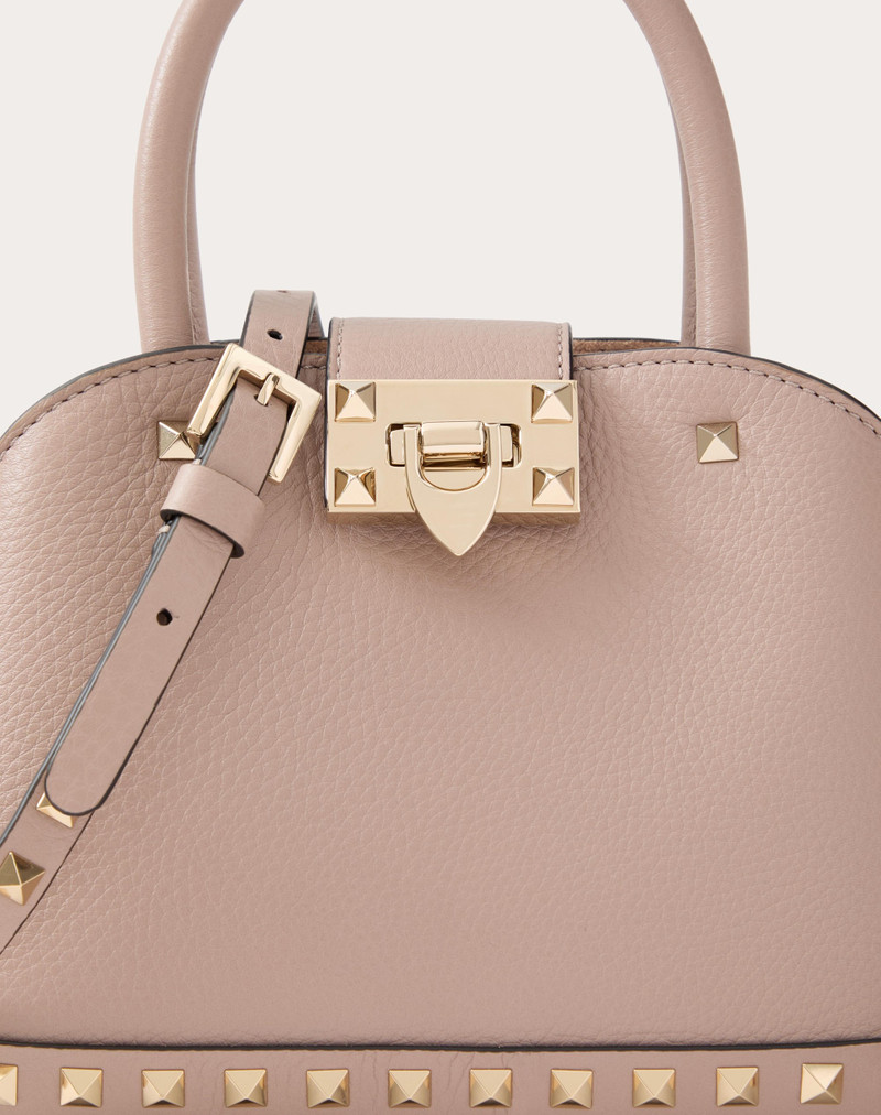 VALENTINO GARAVANI ROCKSTUD SMALL HANDBAG IN GRAINY CALFSKIN 8